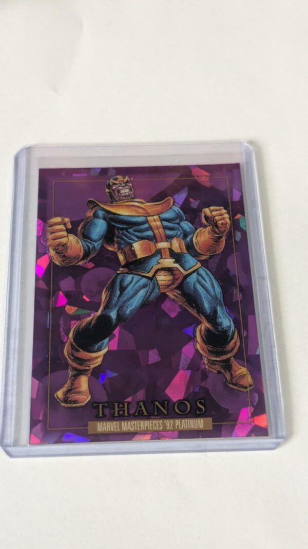 Thanos (83)- Marvel Masterpieces '92  Platinum Purple Crystals